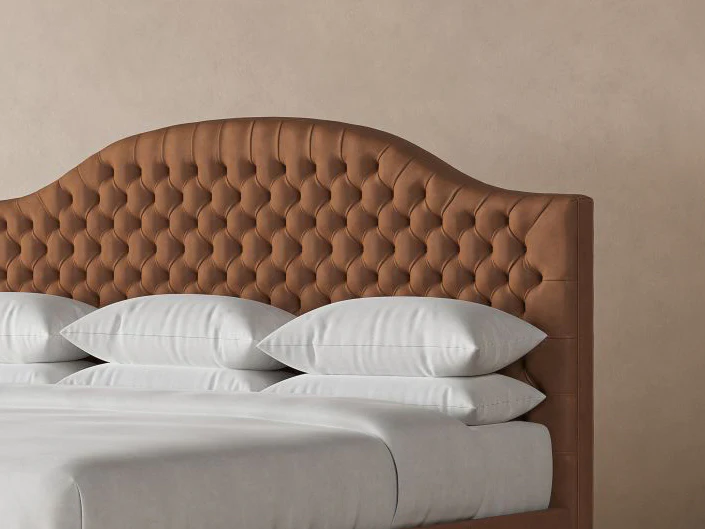 Archie Leather Bed - Image 6