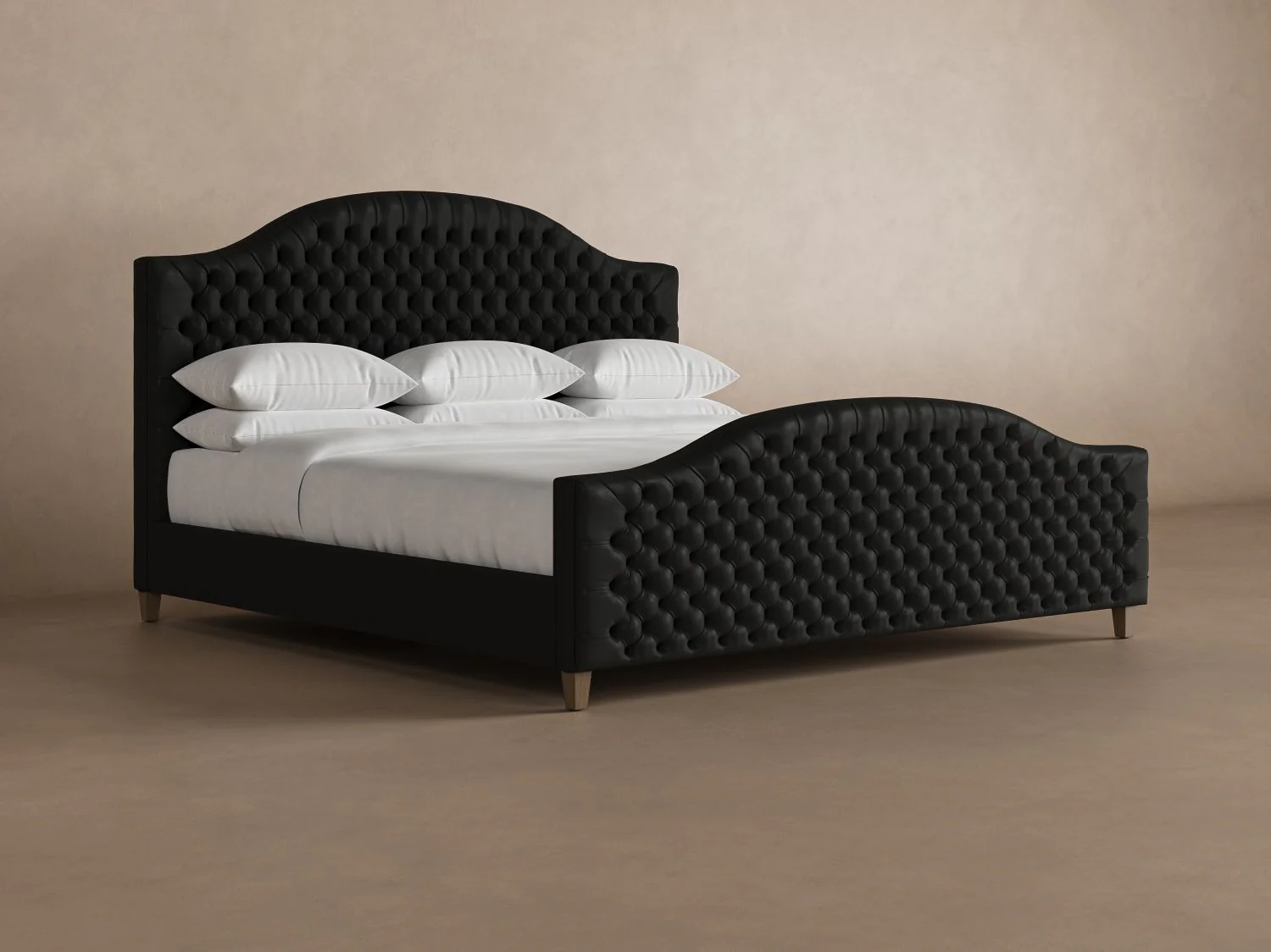 Archie with Footboard Leather Bed - Image 10