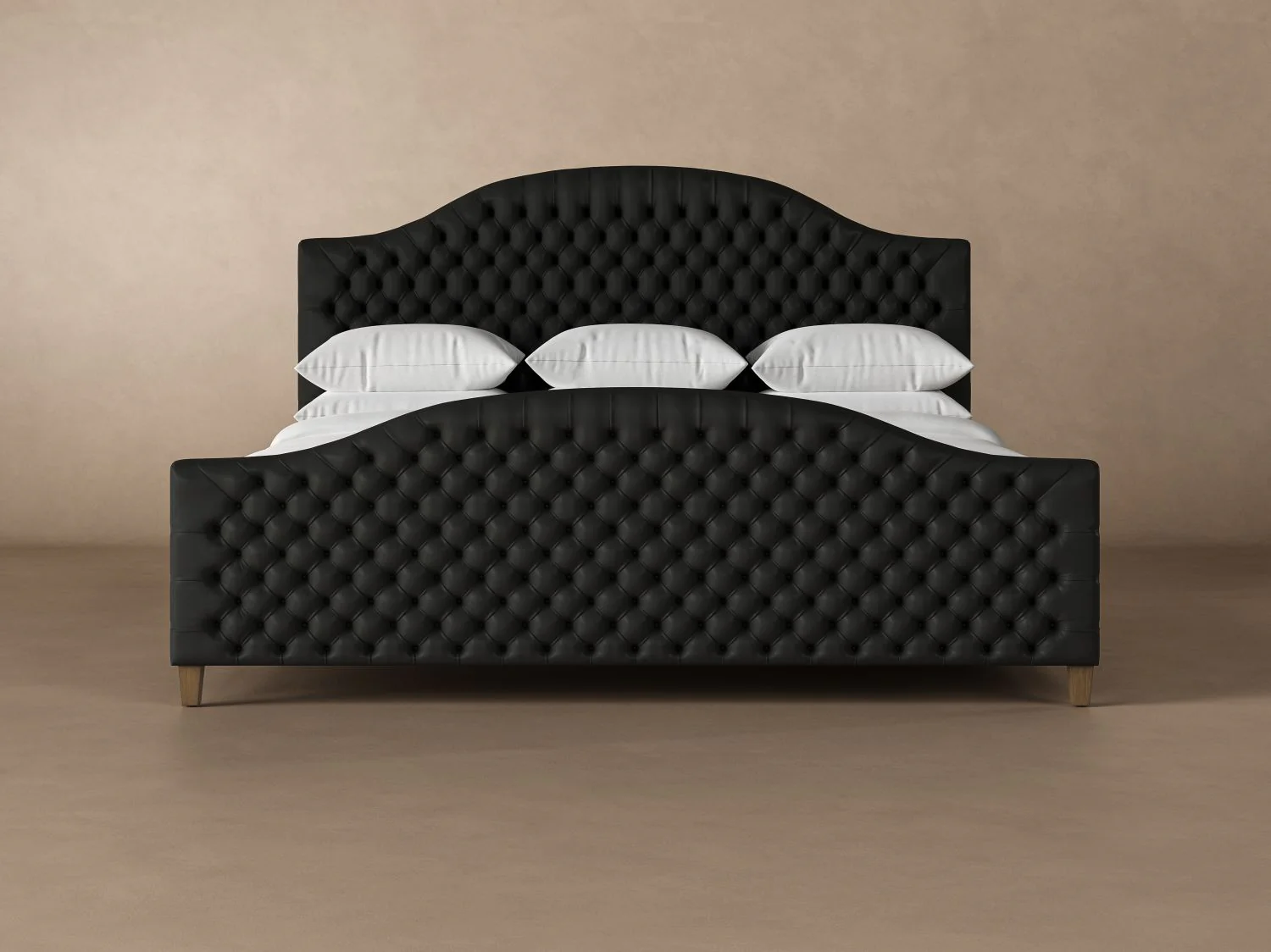 Archie with Footboard Leather Bed - Image 11