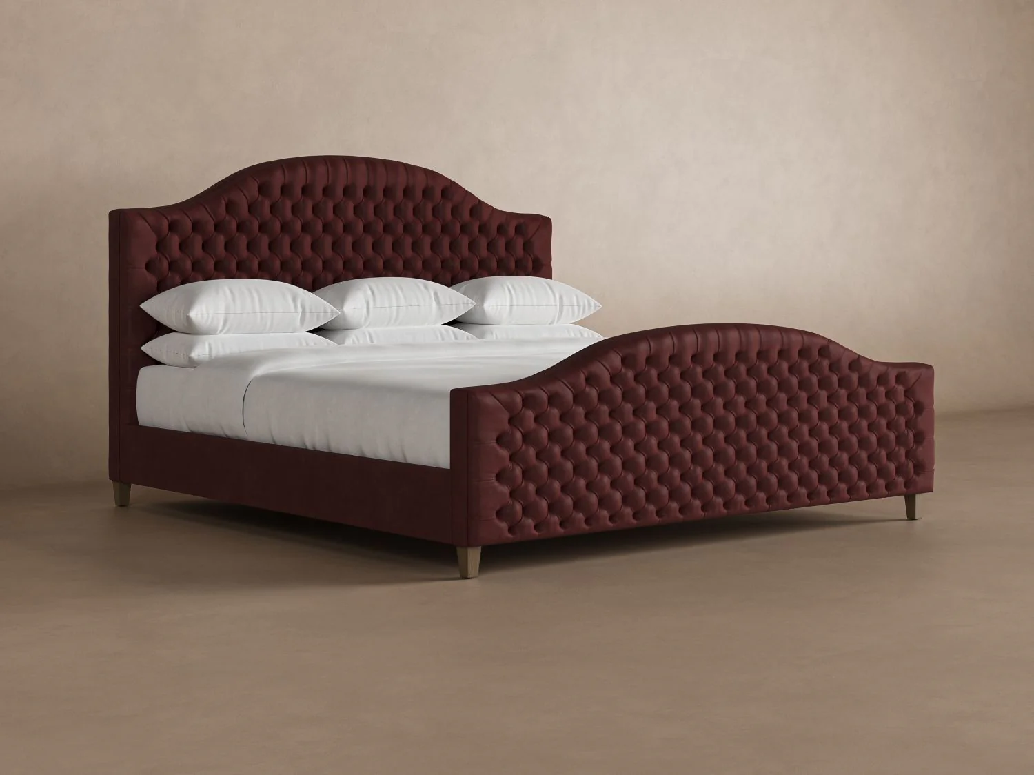 Archie with Footboard Leather Bed - Image 13