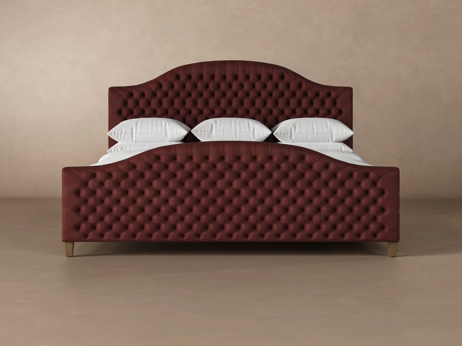 Archie with Footboard Leather Bed - Image 14