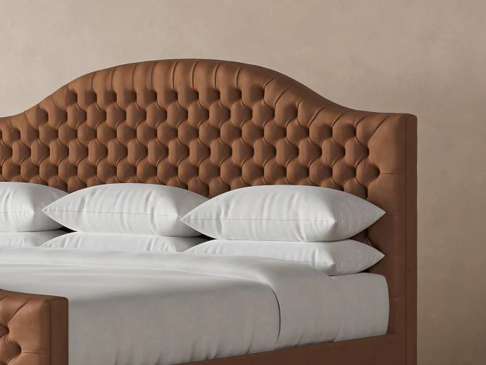Archie with Footboard Leather Bed - Image 6