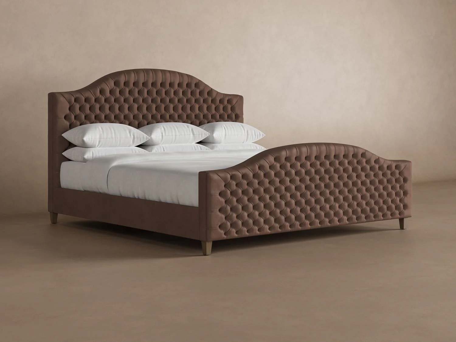 Archie with Footboard Leather Bed - Image 7
