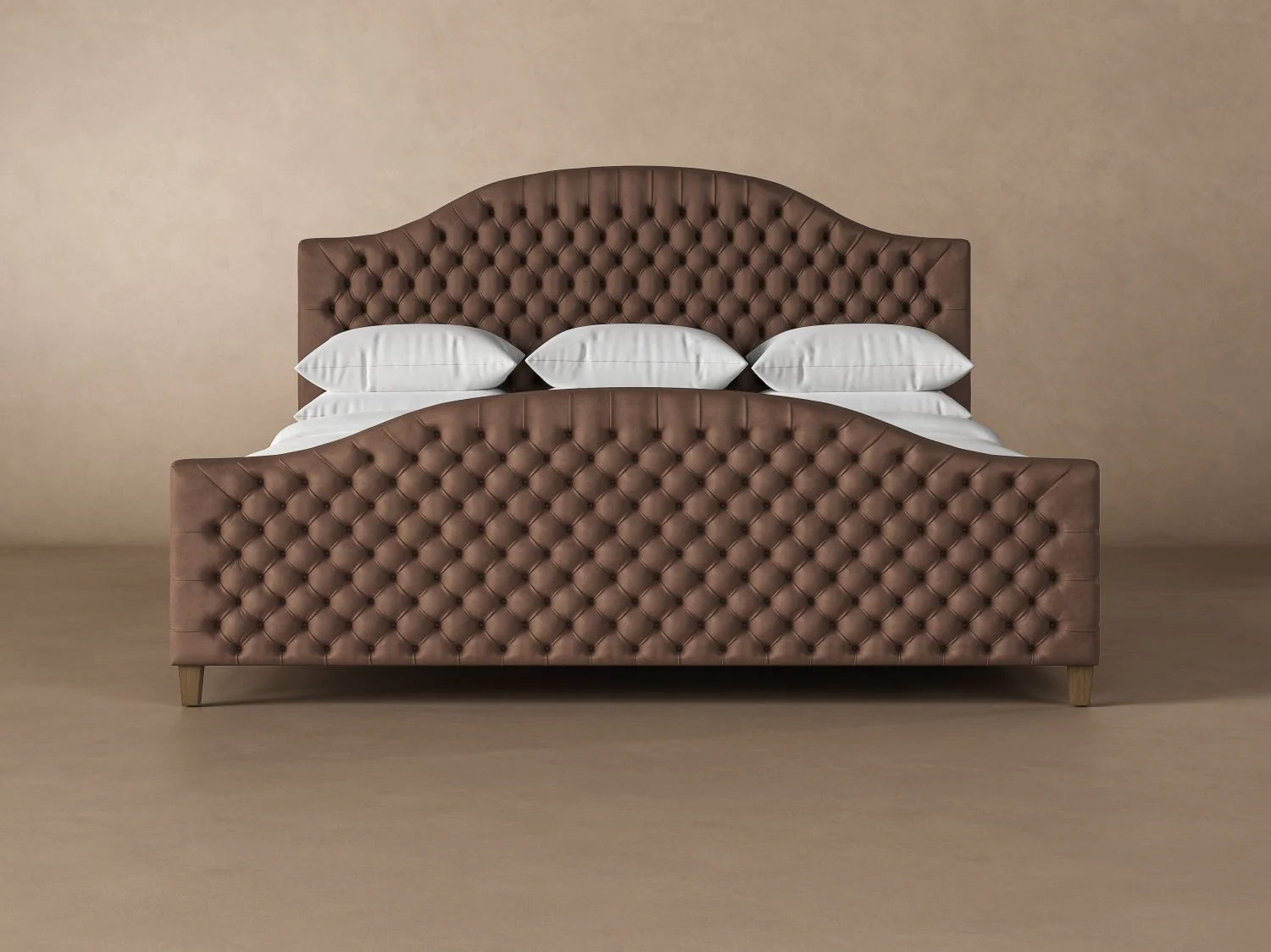 Archie with Footboard Leather Bed - Image 8