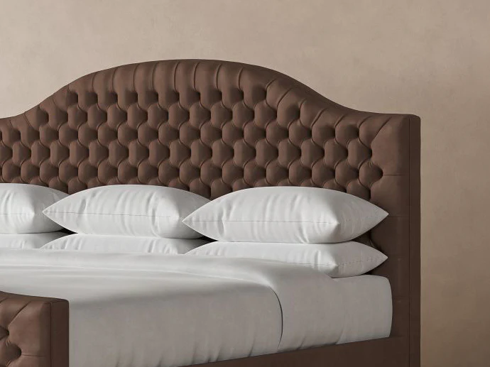 Archie with Footboard Leather Bed - Image 9