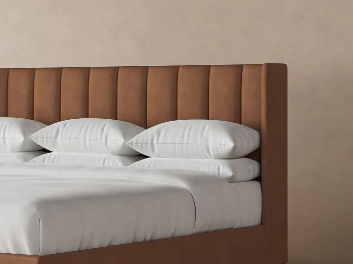 Elias Leather Bed - Image 3