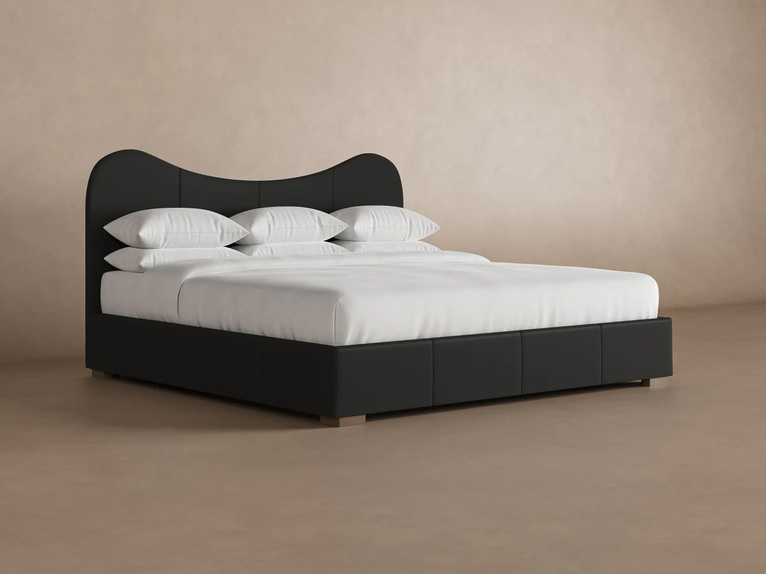 Wave Leather Bed - Image 4